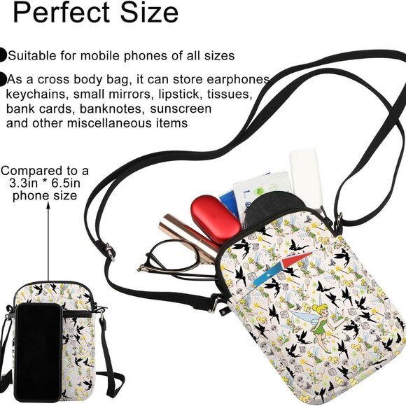 Spirit Princess Crossbody Bag - Waterproof, Adjustable for Fairy Tale Adventures - Picture 3 of 7